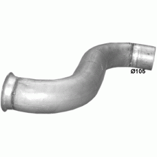 Труба проміжна Рено Преміум (Renault Premium) 01/01- din 66124 (70.14) Polmostrow